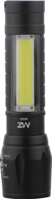 MZ Mini Pocket Light Zoom COB USB Charging Led Water Proof DP Torch(Black, 9 cm, Rechargeable)