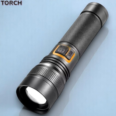 3BAAN X21 (ZOOMABLE METAL)5 Modes Flashlight, Super Bright Cree T6 LED Light Torch Torch(Multicolor, 11 cm, Rechargeable)