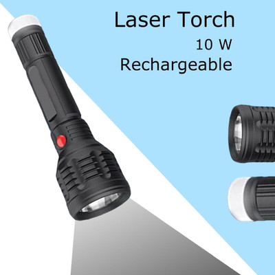 MOMENTIME Torch_6912 Torch(Black, 8 cm, Rechargeable)