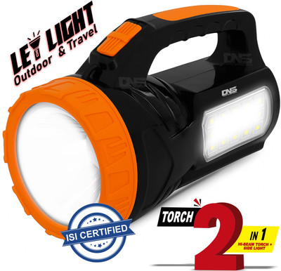 MHAX 50W Emergency Long Range Rechargeable Search Laser with 15 SMD Bright Light Torch(Orange, 15.5 cm, Rechargeable)