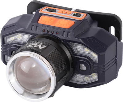 MZ M963 LED Rechargeable Headlamp 80W 8 Hours Working Zoomable Lense Torch(Blue, 6 cm, Rechargeable)