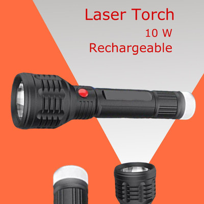 MOMENTIME Torch_6813 Torch(Black, 8 cm, Rechargeable)
