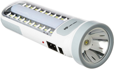 Dp Elite Rechargeable Emergency Light with Torch Light- White colour-Model 7102-5.8 watt Torch(White, 5, Rechargeable)