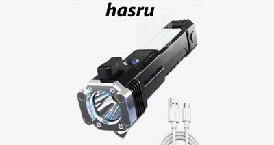 VR Bright Lite Hammer Light 3W Rechargeable Flashlight Torch ( Pack of 1 )_R1096 Torch(Multicolor, 0.6 cm, Rechargeable)