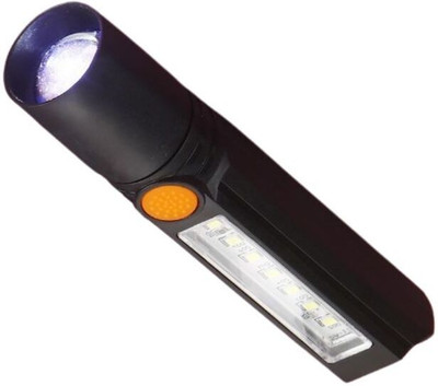MZ M252-Rechargeable LED Torch-25W Laser LED + 7 SMD 1200 mAh Battery Torch(Black, 13 cm, Rechargeable)