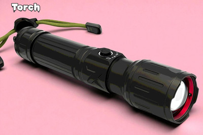Sagaft X307 Tactical Torch Light – Rechargeable, Waterproof & High Lumen Torch(Multicolor, 11 cm, Rechargeable)
