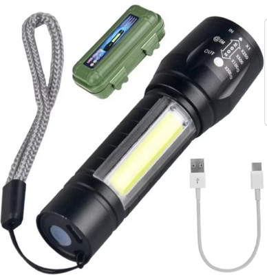 HASRU HS GT Torch(Black, 2.1 cm, Rechargeable)