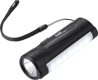 MZ M907 (RECHARGEABLE LED TORCH) 12W Laser + 7 SMD, 1200mAh Battery mini torch Torch(Black, 10.5 cm, Rechargeable)