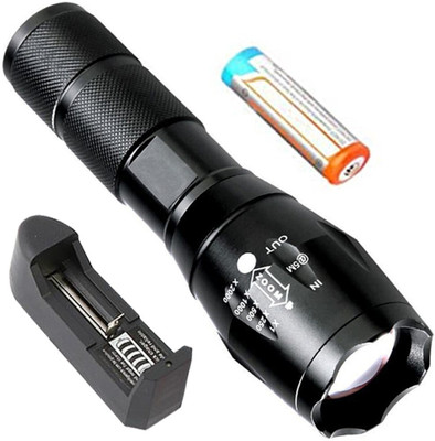 SMALL-SUN New 700 metre range high power 7w flashlight torch for everyday use Torch(Multicolor, 14 cm, Rechargeable)