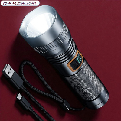 3BAAN X116 Heavy-Duty Torch with Adjustable Beam and Strobe Mode Torch(Multicolor, 11 cm, Rechargeable)