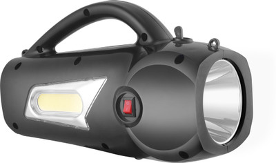 STARDEEP 80W kisan LED Light 4.5amp.Battery charger with belt fuse Control Black Torch(Black, 8 cm, Rechargeable)