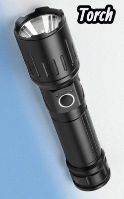 Stybits X143 Rechargeable Outdoor Torch – High Lumens & Waterproof Design Torch(Black, 11 cm, Rechargeable)