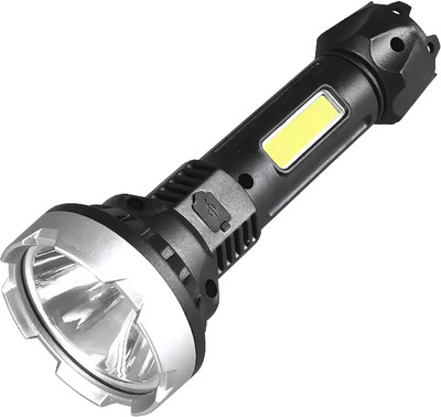 KAVYARA ™Ultra Brightness Multifunctional LED FLASH LIGHT USB Charging 5W LED+COB Light 8 hrs Torch Emergency Light(Multicolor) KAVYARA ™Ultra Brightness Multifunctional LED FLASH LIGHT USB Charging 5W LED+COB Light 8 hrs Torch Emergency Light(Multicolor)