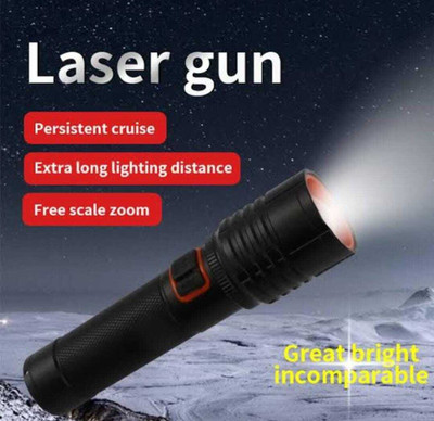 Zeno volt 035 New High Power Led Long Beam Best Zoomable Torch Rechargeable flashlight Torch(Black, 6 cm, Rechargeable)