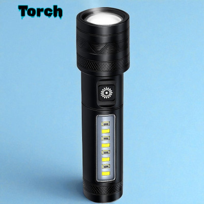 Nilesawar Z218 High Power Torch – Ultra Bright Long Distance Beam Torch(Multicolor, 11 cm, Rechargeable)