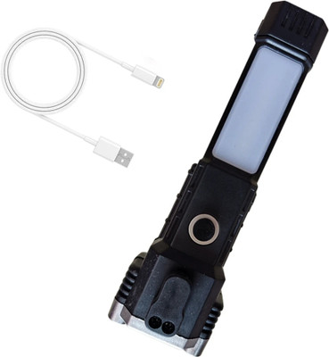 Winmax LED 3W powerful heavy duty 300m range waterproof torchlight Torch Torch(Black, 16.5 cm, Rechargeable)