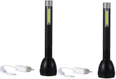STARDEEP SD-2080-TORCH-WITH-CHARGER-BLACK-COLOUR Torch(Black, 7 cm, Rechargeable)