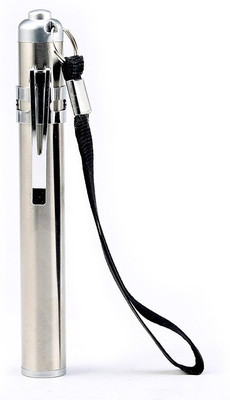 GLOWISH MINI POCKET PENCIL ULTRA BRIGHT PROFESSIONAL LED FOR DOCTORS,ENGINEERS,STUDENTS Torch(Silver, 10 cm)