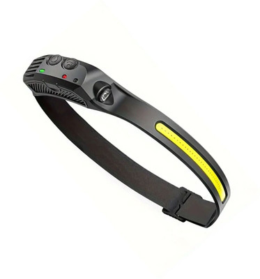 MZ M960-LED RECHARGEABLE HEADLAMP-8 Hours Working, 8W with Sensor 350 Lumens Torch(Black, 30 cm, Rechargeable)