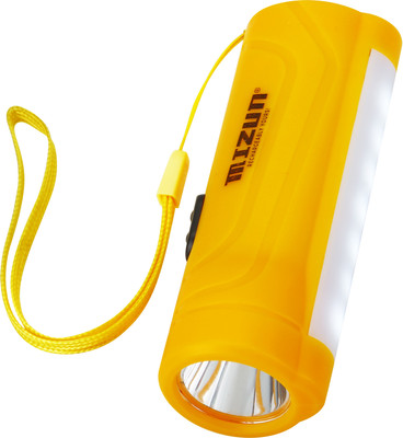MIZUN TR22 (RECHARGEABLE LED TORCH) 12W Laser + 7 SMD , 2000mAh Battery Torch Torch(Yellow, 10.5 cm, Rechargeable)