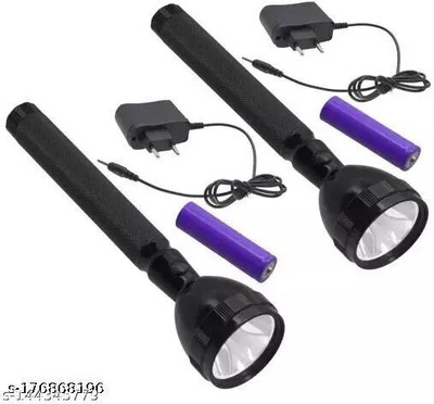 JY SUPER Y-SUPER JY-8990 High Power Macro Halogeno Technology 1W Range-200m Torch Torch(Black, 12 cm, Rechargeable)