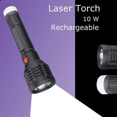 MOMENTIME Torch_6794 Torch(Black, 8 cm, Rechargeable)