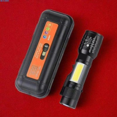 Nilesawar A456 M919 ZOOMABLE METAL LED TORCH)5 Modes Flashlight, Super Bright 12 W Torch(Multicolor, 11 cm, Rechargeable)