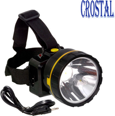 Crostal Professional High Power Zoom Headlamp Camping Night LED Headlamp Torch Torch(Multicolor, 8 cm, Rechargeable)