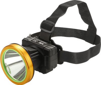 MZ M262 (Rechargeable LED Headlight) 150W Power 6 Hours Working Torch(Black, 9 cm, Rechargeable)