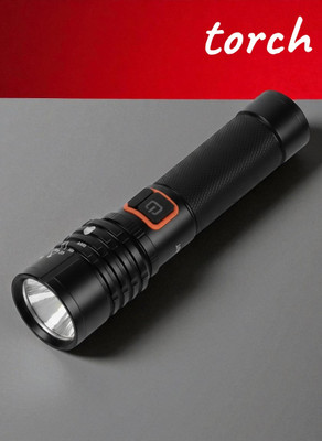 Sagaft X365 LED Rechargeable Torch – Super Bright, Long Range & Waterproof Flashlight Torch(Multicolor, 11 cm, Rechargeable)