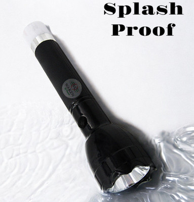 Waken Torch_A046 Torch(Black, 21 cm, Rechargeable)