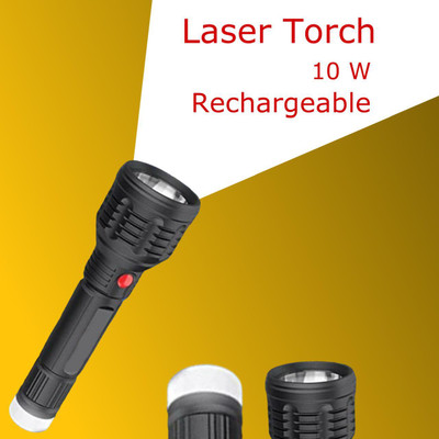 MOMENTIME Torch_6886 Torch(Black, 8 cm, Rechargeable)