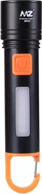 PICSTAR M985 (ZOOMABLE LED METAL TORCH)4 Modes 50W Flashlight + 36W COB light Torch Torch(Black, 13.5 cm, Rechargeable)