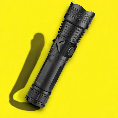 Stybits S508 (ZOOMABLE METAL)5 Modes Flashlight, Super Bright 100W Light Torch(Multicolor, 11 cm, Rechargeable)