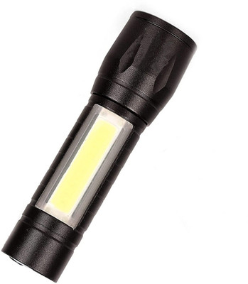 GALLAXY Small Sun USB Flash Light LED Torch Built-in USB Charger with 3 Mode Brightness Setting 2 hrs Torch Emergency Light(Black)
