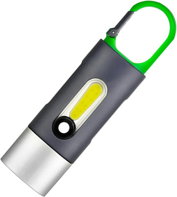 ECOSKY 3 Mode Rechargeable Torch With USB Type-C Charging Torch(Grey, 11 cm, Rechargeable)