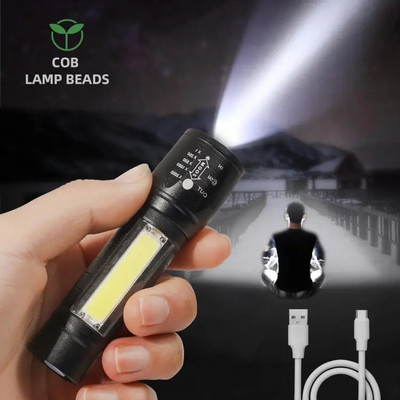 Zeno volt FLASHLIGHT WITH DUAL LED BULBs Torch 2W with Micro Halogeno Technology Torch 2 hrs Torch Emergency Light(Black)