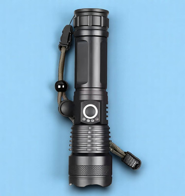 Stybits H658 (ZOOMABLE METAL LED TORCH)5 Modes Flashlight, Super Bright Torch(Multicolor, 11 cm, Rechargeable)