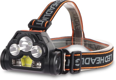 ECOSKY High Bright USB Led Rechargeable Headtorch For emergency 4 hrs Flood Lamp Emergency Light(Black)