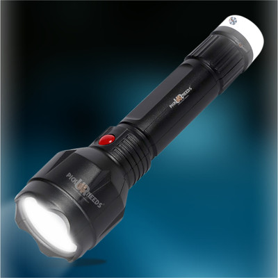 Pick Ur Needs Lithium Battery Long Range Led torch Light Rechargeable with 2000mAh Battery Torch(Clear, 27 cm, Rechargeable)