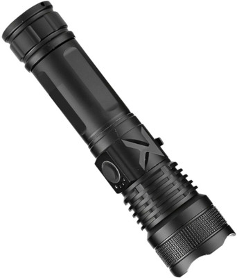 Nilesawar X23 (ZOOMABLE LED METAL TORCH)5 Modes Flashlight, Super Bright 100W Torch(Multicolor, 11 cm, Rechargeable)