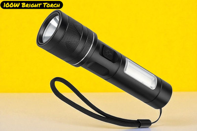 3BAAN X193 Super Bright Torch with 5 Light Modes Waterproof & Portable LED Flashlight Torch(Multicolor, 11 cm, Rechargeable)