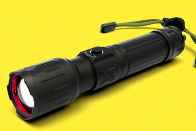 3BAAN X125 USB & Solar Rechargeable Torch – Multifunctional LED Flashlight Torch(Multicolor, 11 cm, Rechargeable)