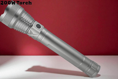 Sagaft A109 Water-Resistant LED Torch & Fast Charging Night Aatrol Outdoor Adventures Torch(Multicolor, 11 cm, Rechargeable)