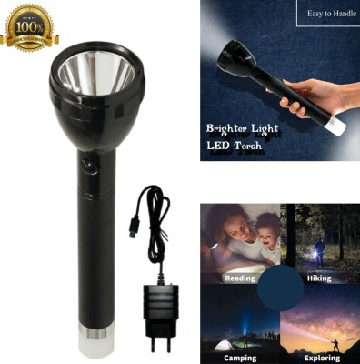 Glory Rechargeable High power 80W Laser LED 1200mAh metal body FlashLight Torch(Black, 27 cm, Rechargeable)