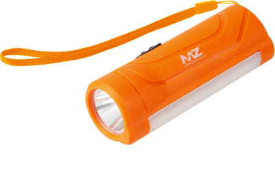 MZ M901 (LED) 12W Laser + 7 SMD COB, 1200mAh Battery Torch(Orange, 10.5 cm, Rechargeable)