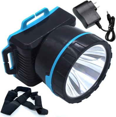 DFG 400M Long Range 2 Mode R2 Waterproof LED Headlamp Head Light 80W Flashlight Head Torch(Black, Blue, 18 cm, Rechargeable)