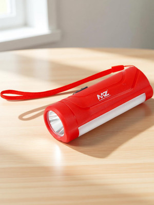 MZ M901 (RECHARGEABLE LED TORCH) 12W Laser + 7 SMD COB, 1200mAh Battery Torch(Red : Rechargeable)