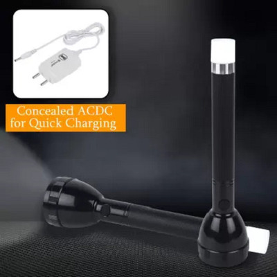 AKR Professional Long Range Rechargeable Flashlight Torch Torch(Black, 27 cm, Rechargeable)