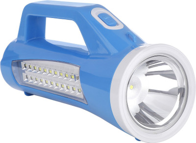 Dp 7024 (RECHARGEABLE LED SEARCHLIGHT) 1300mAh Battery, Dual Function with 5.8W LED Power Torch(Blue, 26 cm, Rechargeable)